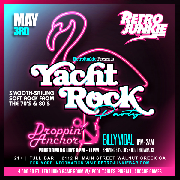 Yacht Rock Party w Droppin' Anchor (70's80's Covers) + DJ Billy Vidal