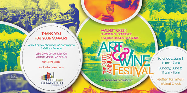 Art & Wine Festival, Walnut Creek, CA.